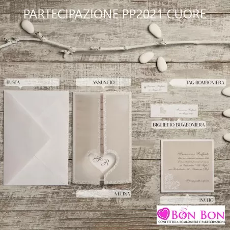 Bomboniera matrimonio tagliere in legno bianco misura piccola Claraluna - 10