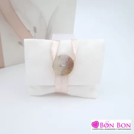 Bomboniera matrimonio tagliere in legno bianco misura grande Claraluna - 2