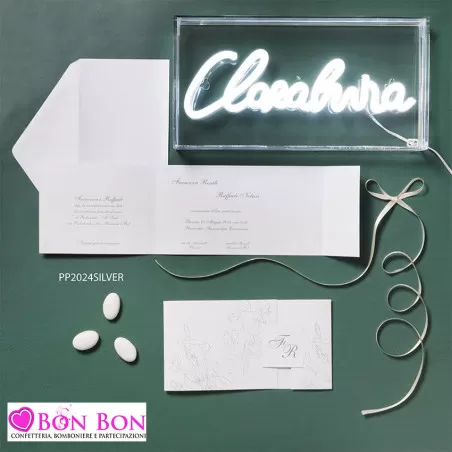 Bomboniera matrimonio vassoio con disegno maioliche senza bicchierini Claraluna - 7