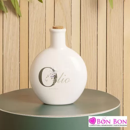 Bomboniera matrimonio porta olio tondo Claraluna - 1