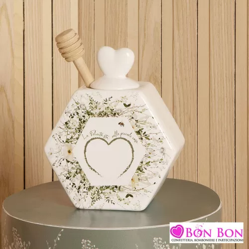 Bomboniera matrimonio portamiele primavera senza miele Claraluna - 1