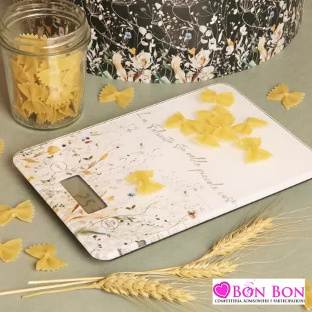 Bomboniera matrimonio bilancia fiori primavera Claraluna - 1