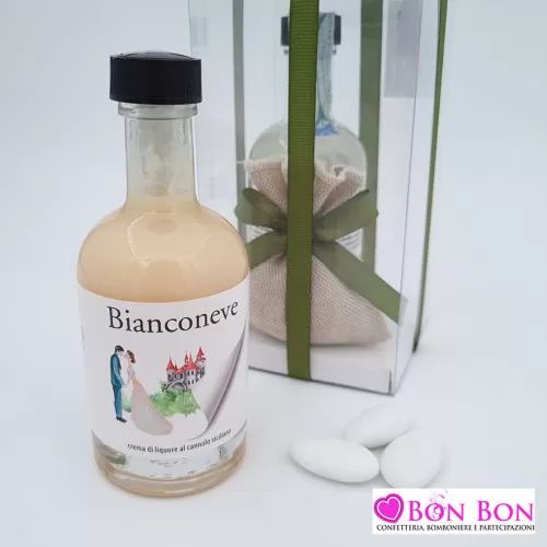 Bomboniera liquore crema al cannolo Bianconeve - 1