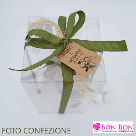 Bomboniera matrimonio liquore Granamaro dieci grani - 3