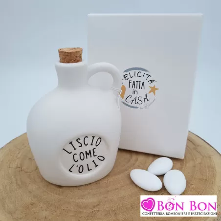 Bomboniera matrimonio oliera con frase ETM - 1