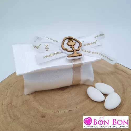 Sacchetto prima comunione busta lettera con applicazione calice ETM - 1