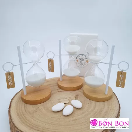 Bomboniera matrimonio clessidra sospesa ETM - 1