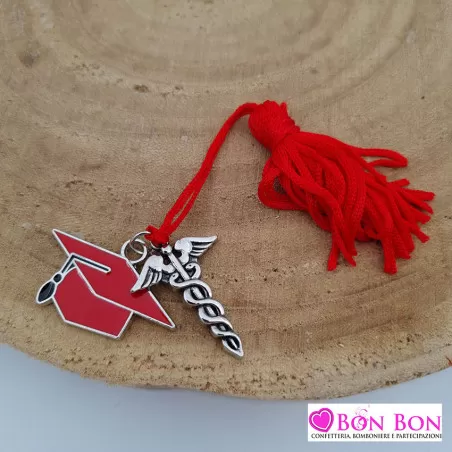 Bomboniera laurea zama tocco e farmacia con nappina ETM - 1