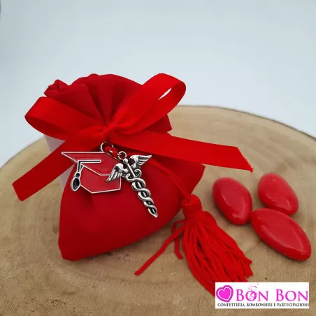 Bomboniera laurea zama tocco e farmacia con nappina ETM - 2