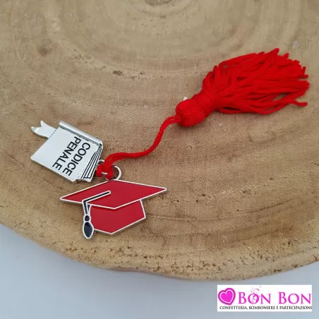 Bomboniera laurea zama tocco e legge con nappina ETM - 1