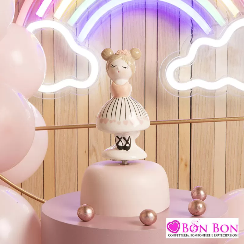 Bomboniera prima comunione Claraluna 2024 carillon con ballerina Claraluna - 1