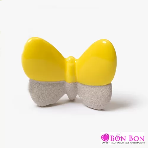 Bomboniera prima comunione farfalla piccola gialla AD - 1