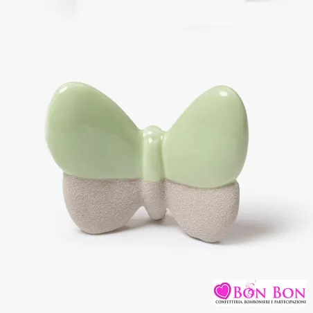 Bomboniera prima comunione farfalla piccola verde AD - 1