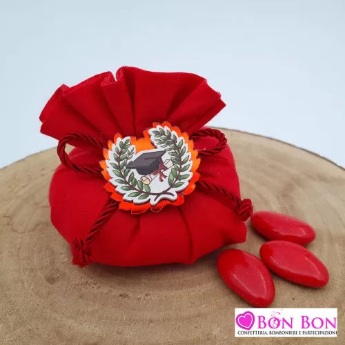 Sacchetto laurea fagotto con magnete tocco e alloro Royal Gifts - 1