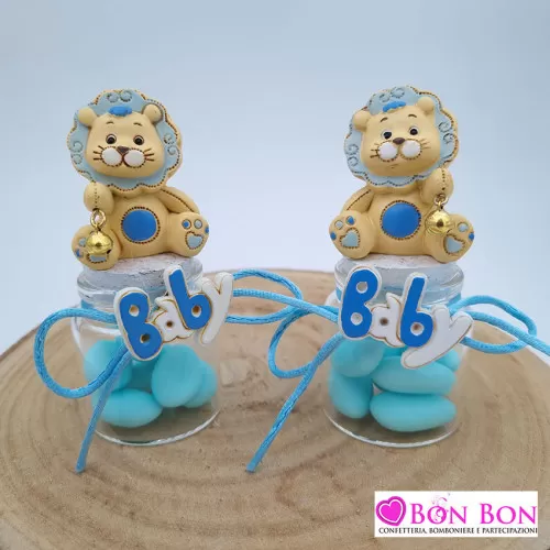 Barattolino in vetro leoncino con sonaglio ETM - 1