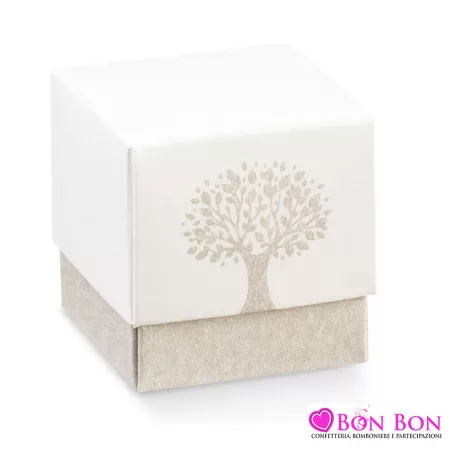 Scatolina portaconfetti con albero della vita Scotton - 1