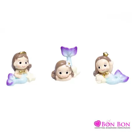 Bomboniera nascita e battesimo sirena mini Margot - 1