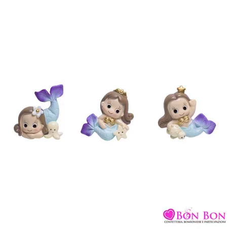 Bomboniera nascita e battesimo sirena magnete Margot - 1