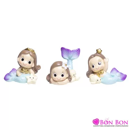 Bomboniera nascita e battesimo sirena media Margot - 1