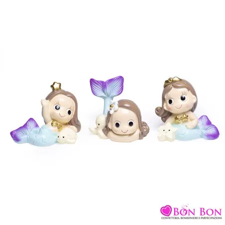 Bomboniera nascita e battesimo sirena grande Margot - 1