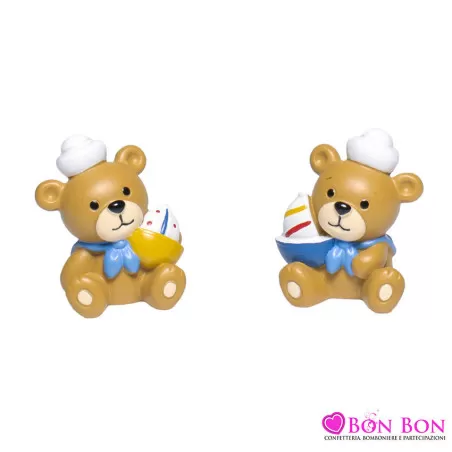 Bomboniera nascita e battesimo orsetto marinaio mini Margot - 1