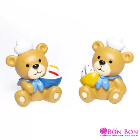 Bomboniera nascita e battesimo orsetto marinaio grande Margot - 1