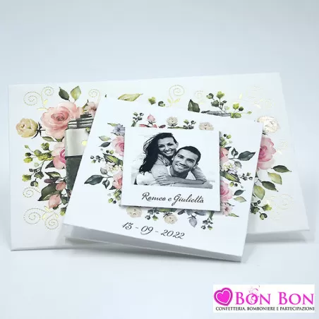 Partecipazione matrimonio con macchina fotografica Alessia Partecipazioni - 5