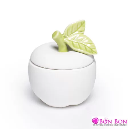 Bomboniera prima comunione scatola piccola a forma di mela - 1