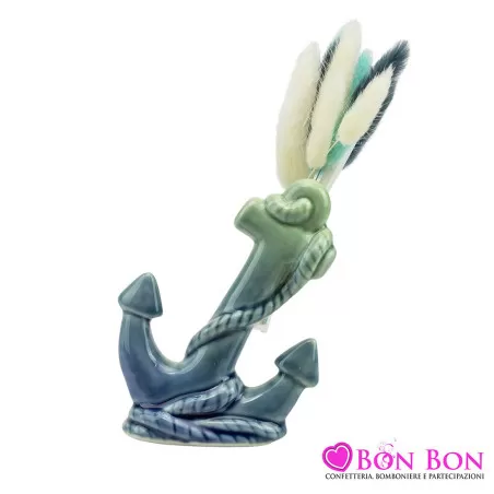 Bomboniera matrimonio tema mare profumatore ancora blue Harmony - 1