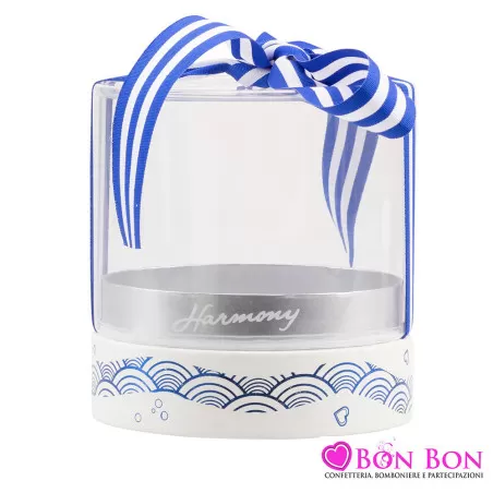 Bomboniera matrimonio tema mare profumatore anemone ovale blue Harmony - 2