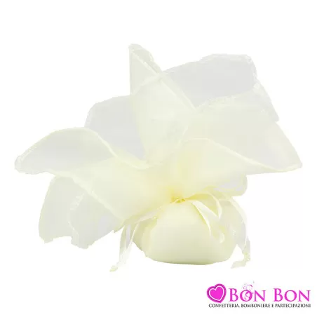 Bomboniera matrimonio profumatore farfalla bianca e tortora Harmony - 3