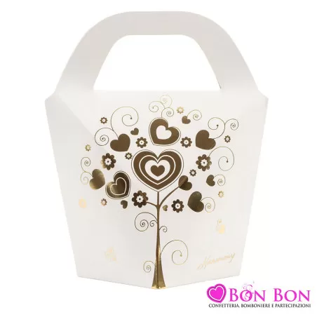 Bomboniera matrimonio profumatore elefanti bianco e oro Harmony - 2