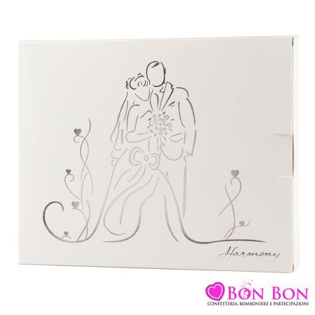 Bomboniera matrimonio portafoto in legno con scritta love you forever Harmony - 2