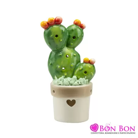 Bomboniera matrimonio piantina cactus e fichidindia Harmony - 1