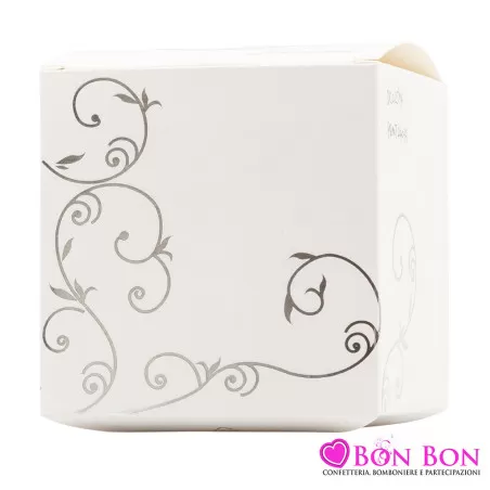 Bomboniera matrimonio utile zuccheriera decalco floreale Harmony - 2