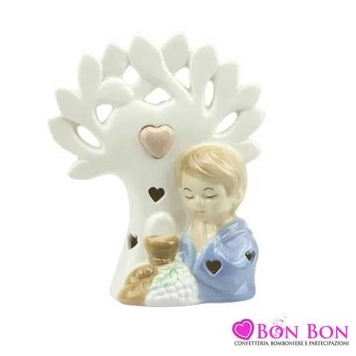 Bomboniera prima comunione bimbo con albero della vita Harmony - 1