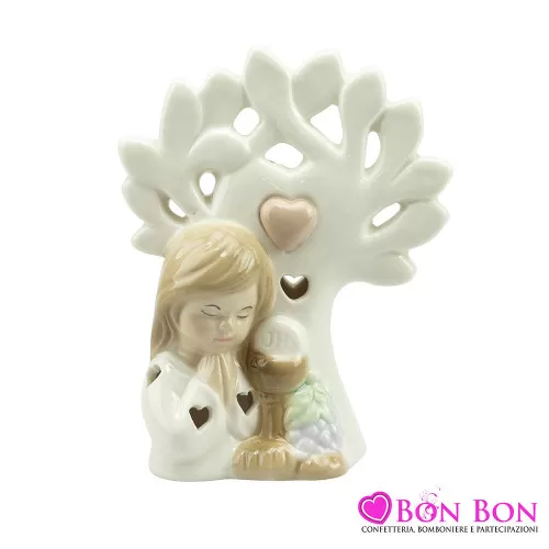 Bomboniera prima comunione bimba con albero della vita Harmony - 1