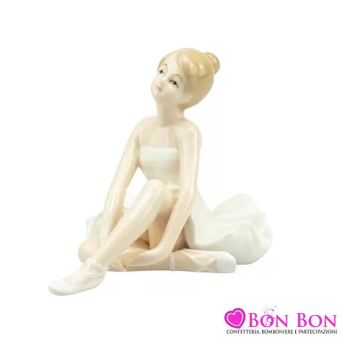 Bomboniera prima comunione ballerina con vestito bianco Harmony - 1
