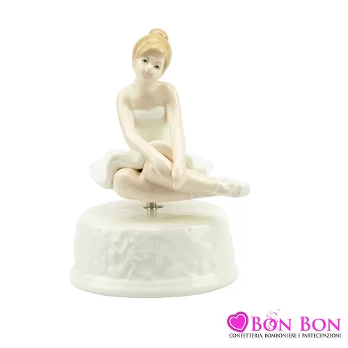 Bomboniera prima comunione carillon ballerina porcellana Harmony - 1