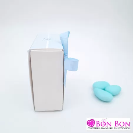 Scatolina porta confetti per nascita cavalluccio celeste rettangolare Scotton - 2
