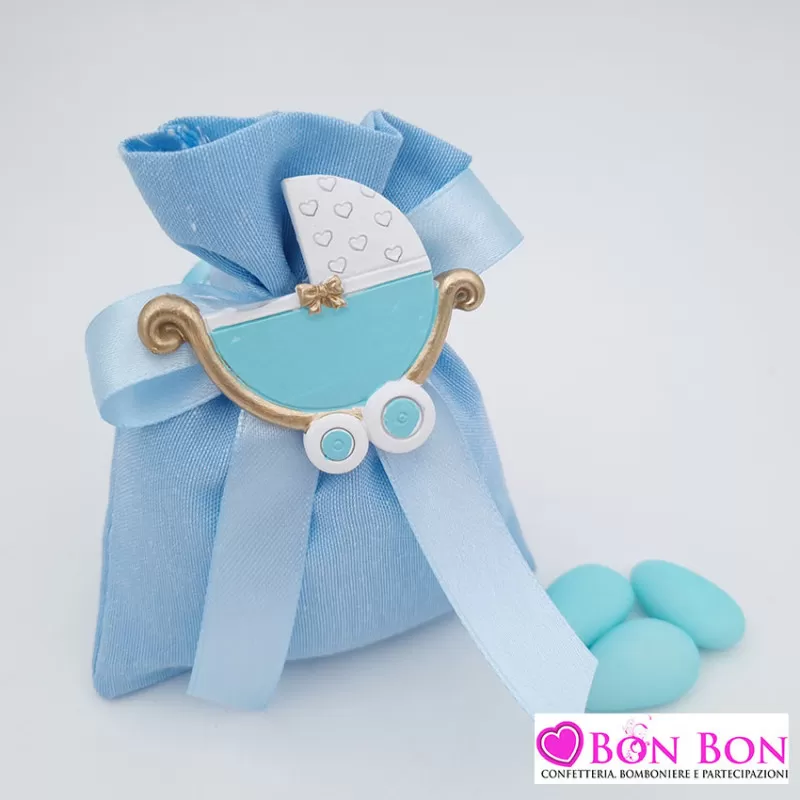 Sacchetto nascita bimbo con magnete culla Royal Gifts - 1