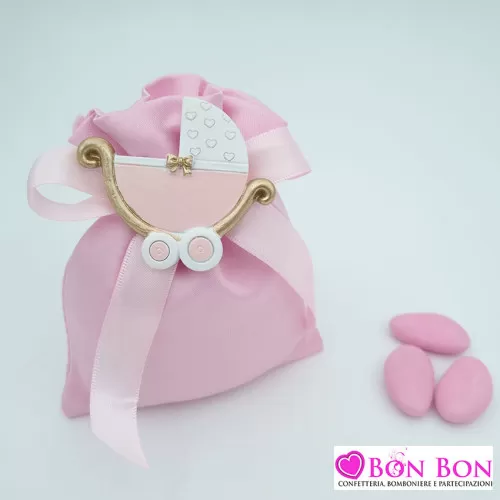 Sacchetto nascita bimba con magnete culla Royal Gifts - 1