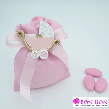 Sacchetto nascita bimba con magnete culla Royal Gifts - 1