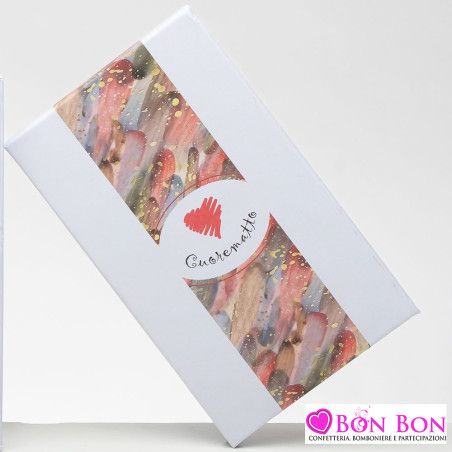 Bomboniera matrimonio solidale profumatore grande cuordipinto Cuorematto - 2