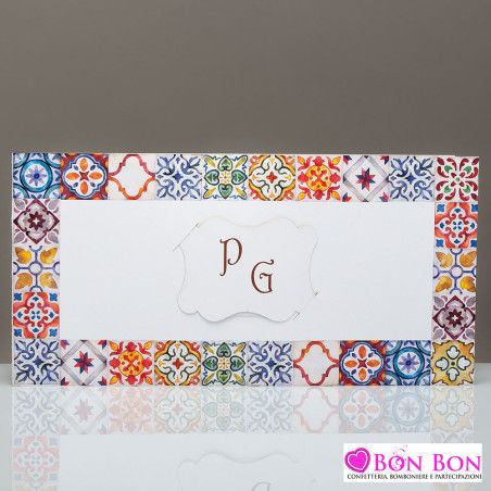 Bomboniera matrimonio solidale tagliere rettangolare con coltello sicily Cuorematto - 18