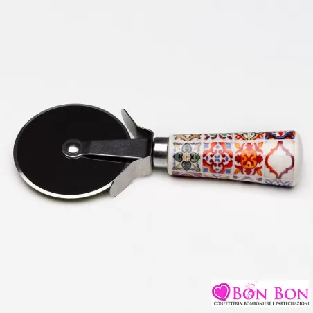 Bomboniera matrimonio solidale tagliapizza sicily Cuorematto - 1