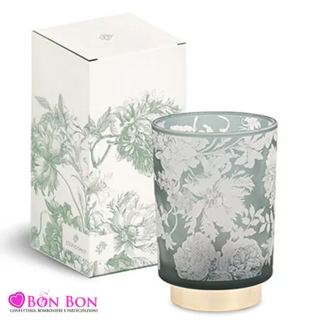 Bomboniera matrimonio lampada floreale eucalipto Cupido - 1