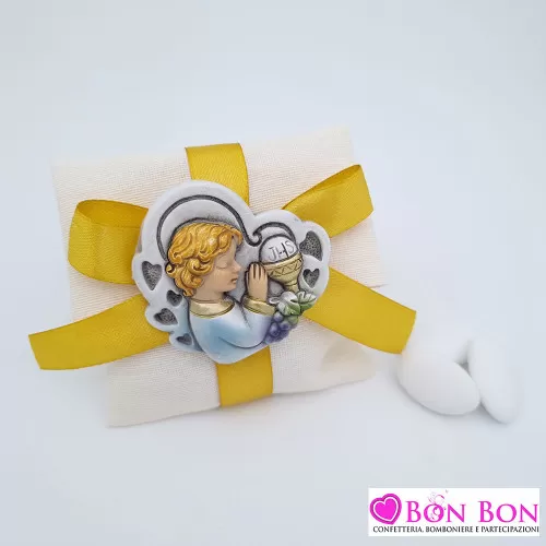 Sacchetto prima comunione busta lettera con magnete bimbo che prega Harmony - 1