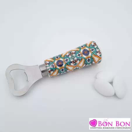 Bomboniera matrimonio in offerta apribottiglie maioliche Royal Gifts - 1