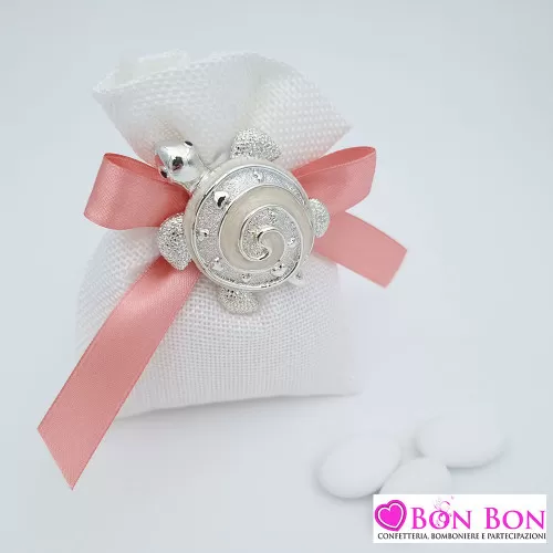 Bomboniera prima comunione con magnete animali argentato Royal Gifts - 1